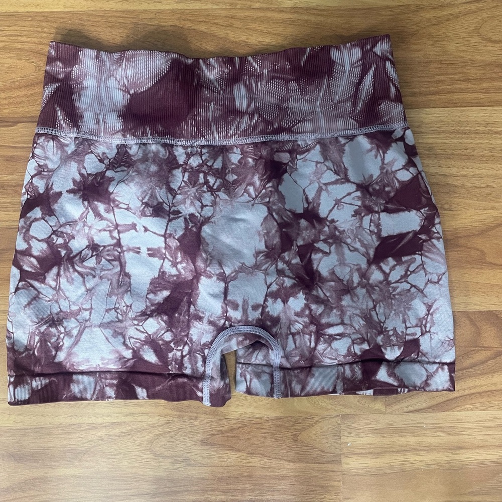 Tye dye workout shorts